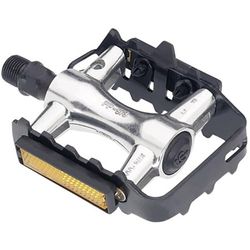 Point MTB-pedaler – MTB/Cross – aluminium med stålbur, silver/svart, 09006000