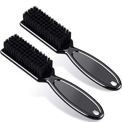 Patelai 2 Pack Black Nylon Clipper Brush for All Hair Types, Adults & Professionals
