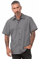 Chef Works A913-S Cool Vent Chefs - Camicia da Cuoco, Taglia S, Colore: Nero