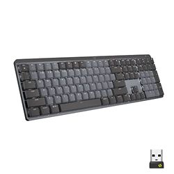 Logitech MX Mechanical Tastiera Retroilluminata Wireless Performance, Switch Tattili Silenziosi, Layout Scandinavo QWERTY - Grigio