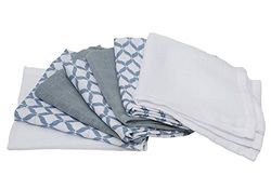 Motherhood bébé Lingettes de toilette en mousseline de coton, bébé gants – (7 pièces), 30 x 30 cm, certifié Öko-Tex Standard 100