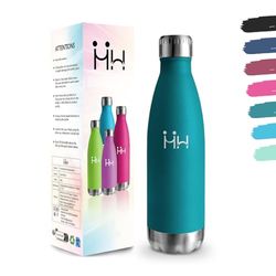 Stainless Steel Water Bottle, 750 ml BPA Free, Thermal Bottle, 18/8 Stainless Steel, Water Bottles, Vacuum Insulation Boble Wall, Thermal Steel Canteen for Hiking – Moss Green