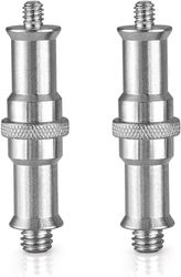 Neewer 3 Pezzi Standard da 1/4 a 3/8 Pollice Convertitore Maschio in Metallo Adattatore Vite Filettata Perno per Supporto Luce da Studio, Adattatore Hotshoe/Coldshoe, Testa a Sfera ecc, Trigger - ST23