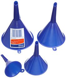 Draper 43853 4 Piece Plastic Funnel Set