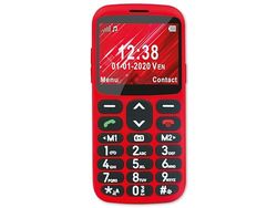 Telefunken gsm S520, desbloqueado, Teléfono Móvil, Rojo