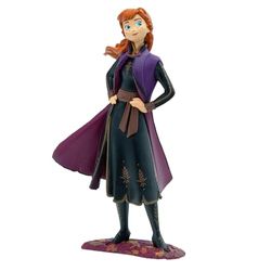 Bullyland 13512 - Figurines Walt Disney, Frozen 2, Anna, env. 9 cm de Haut, Figurine Peinte à la Main, sans PVC, pour Les Enfants pour des Jeux imaginatifs.