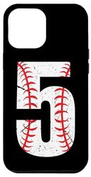 Carcasa para iPhone 14 Pro Max Número 3 Béisbol 3 Número Amante del béisbol Vintage Retro