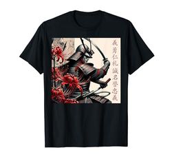 Samurai Japanese Warrior: Bushido Code Japanese Kanji Camiseta