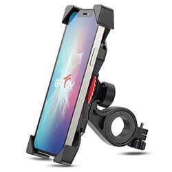 Grefay Support Téléphone Vélo Moto Porte Telephone Velo Universel Support Telephone Trotinette Electrique, Scooter, VTT avec 360° Rotation pour 3,5 à 6,5 Pouces GPS pour Smartphones Autres Appareils