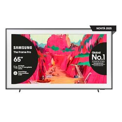 Samsung Smart TV 65'' Serie LS03, Neo QLED 4K Mini LED, Include telecomando, cavo di alimentazione e manuale di istruzioni, Dimensioni con base (LxAxP): 145,67 x 86,65 x 25,68 cm, Colore: Black