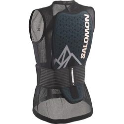 Salomon Flexcell Pro Gilet Protection Dorsale Ski Snowboard pour Femme, Protection Réglable, Respirabilité et Ajustement Facile, Noir, L