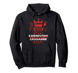 Carnivore Crusader BBQ King Emblem Sudadera con Capucha