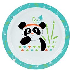 FUN HOUSE 005698 INDIAN PANDA Assiette micro-ondable pour enfant