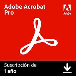 Adobe Acrobat Pro | 1 Año | PC/Mac | Código de activación enviado por email