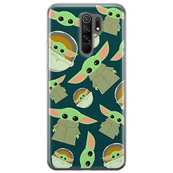 Ert Group Funda para teléfono móvil Xiaomi REDMI 9 Original y con Licencia Oficial de Star Wars con diseño Baby Yoda 006 Adaptada a la Forma del teléfono móvil, Funda Hecha de TPU