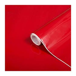 d-c-fix vinil adesivo móveis sinal vermelho unicolor mate autocolante impermeável decorativo para cozinha, armário, porta, mesa papel de parede forrar rolo lâminas 67,5 cm x 2 m