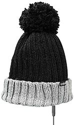 WOOL Cap met hoofdtelefoon en microfoon en antwoordknop, 3,5 mm jack, wit