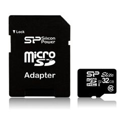 SILICON POWER MICRO SD 32GB CLASE 10 UHS-1 CON ADAPTADOR SP032GBSTHBU1V10SP