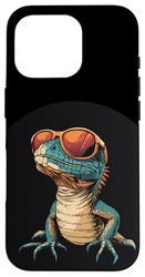 Funky Lizard Rocking Shades in Style for Boys and Girls Case for iPhone 16 Pro