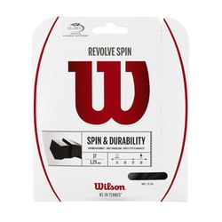WILSON Revolve Spin Cordagem de ténis, 12,2 m, unissexo, preto, 12,2 m