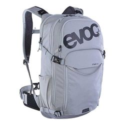 EVOC STAGE 18, Rugzak (verstelbare schouderbanden met BRACE LINK, AIR FLOW CONTACT SYSTEM, incl. vak voor drinkblaas, gereedschapsvak en compressieriemen, One Size), Steen
