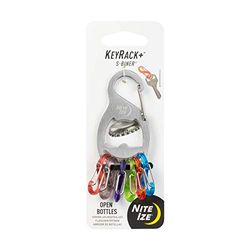 Nite Ize KeyRack+ S-Biner Stainless Steel, Argento, Taglia unica, argento, taglia unica, moderno