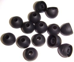 Xcessor Ricambio di Alta Qualita Auricolari Earbud/Earpad in Silicone 7 Paia (Set da 14 Pezzi). Compatibile con la Maggior Auricolare Cuffie Marche. Taglia: PICCOLO (S). Nero