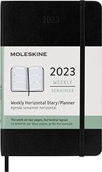 Wekelijkse Kalender Voor 12 Maanden, Zakformaat, Zachte Kaft, Zwart