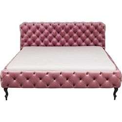 KARE 83433 Cama Desire Velvet, Rosa, 180x200cm