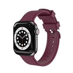 VIGTMO Compatibile con cinturino Apple Watch Series, rosso chiaro, 38mm/40mm/41mm