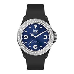 Ice-Watch - Ice Star Black Deep Blue - Montre Noire pour Femme avec Bracelet en Silicone - 017236 (Small)