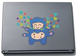 Laptopsticker laptopskin clm025 - Grappig klein monster - Engel - 150 x 190 mm sticker