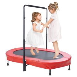 VEVOR Trampoline voor kinderen, rood (trampoline, 142 x 91 cm)