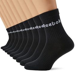 Reebok Crew Socks voor heren, zwart, S