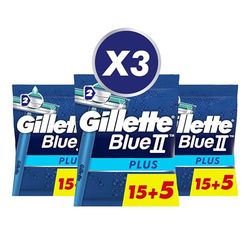 Gillette - Blue 2 Plus Lame Monouso - 20 Pezzi (Confezione da 3)