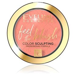 Eveline Cosmetics Feel The Blush Fard Satinato - Tonalità 02 per un Aspetto Radioso e Giovane, Formula a Lunga Durata e Anti-Ossidazione
