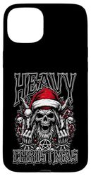 Heavy Christmas Creepy Demonic Santa Edgy Christmas Case for iPhone 15 Plus