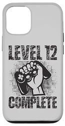 Carcasa para iPhone 12/12 Pro Level 12 Complete Regalo de cumpleaños 12 años Gamer