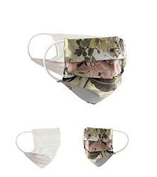 BaF Community-maskers Set van 2 stuks Unisex geïmproviseerd masker Omkeerbaar mondbeschermingsmasker Mond- en neusbescherming Omkeerbaar masker met motief katoen BCI Wasbaar