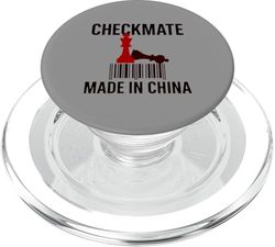 Hecho en China Jaque Mate Sarcástico Estrategia Política Humor PopSockets PopGrip para MagSafe