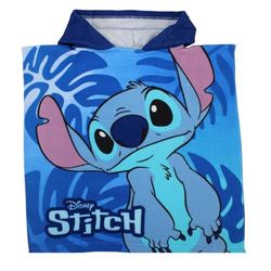 Lilo & Stitch, poncho in poliestere, bambino, blu, taglia unica - LIL36-5077 S1-TU