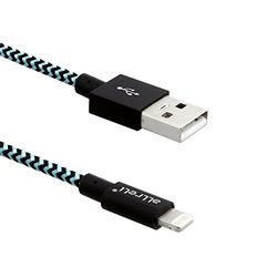 [Apple MFI-gecertificeerd] aLLreLi 2.0M Apple Lightning-naar-USB-kabel [Heavy Duty] - Lightning Sync & Charge USB-kabel met nylon gevlochten ontwerp - Perfect voor iPhone 6S/6 Plus/5S/5C/5, iPad
