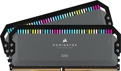 Corsair Dominator Platinum RGB DDR5 RAM 32GB (2x16GB) 6000MHz C30-36-36-76 1.4V Memoria de Ordenador Optimizada para AMD (Compatible con iCUE, Refrigeración DHX, perfiles AMD® Expo) Gris Frío