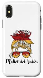 Carcasa para iPhone X/XS Mollet del Vallès Girl, Bandera España España