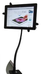 The New iPad 1 2 3 Mini HOLDS with Apple Case Samsung Galaxy Tab Sony S Tablet Clamp Desktop Handsfr