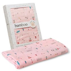 Interbaby 99892-02 - Muslin Tipi Bear Pink