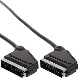 InLine 89973 Cabo preto EUROCONECTOR - cabos EUROconectores (3 m, preto, macho connector/macho connector)