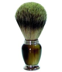 Golddachs Pennello da Barba, 100% Pelo di Tasso, galalite, Rasatura Unisex, Multicolore, Taglia Unica