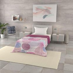 Italian Bed Linen Basic Colcha de Verano Impreso, Microfibra, Soffioni, 200x240cm