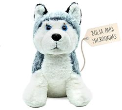 Peluches Termicos - Peluche Semillas Microondas - Peluche Microondas - Peluche Termico Bebe - Peluche Husky - Peluche para Colicos - Peluche para Dormir - Saquito de Semillas Extraible